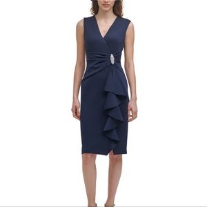 Jessica Howard Purple Wrap look cocktail dress